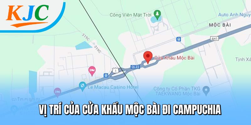 Vị trí của cửa khẩu Mộc Bài đi Campuchia